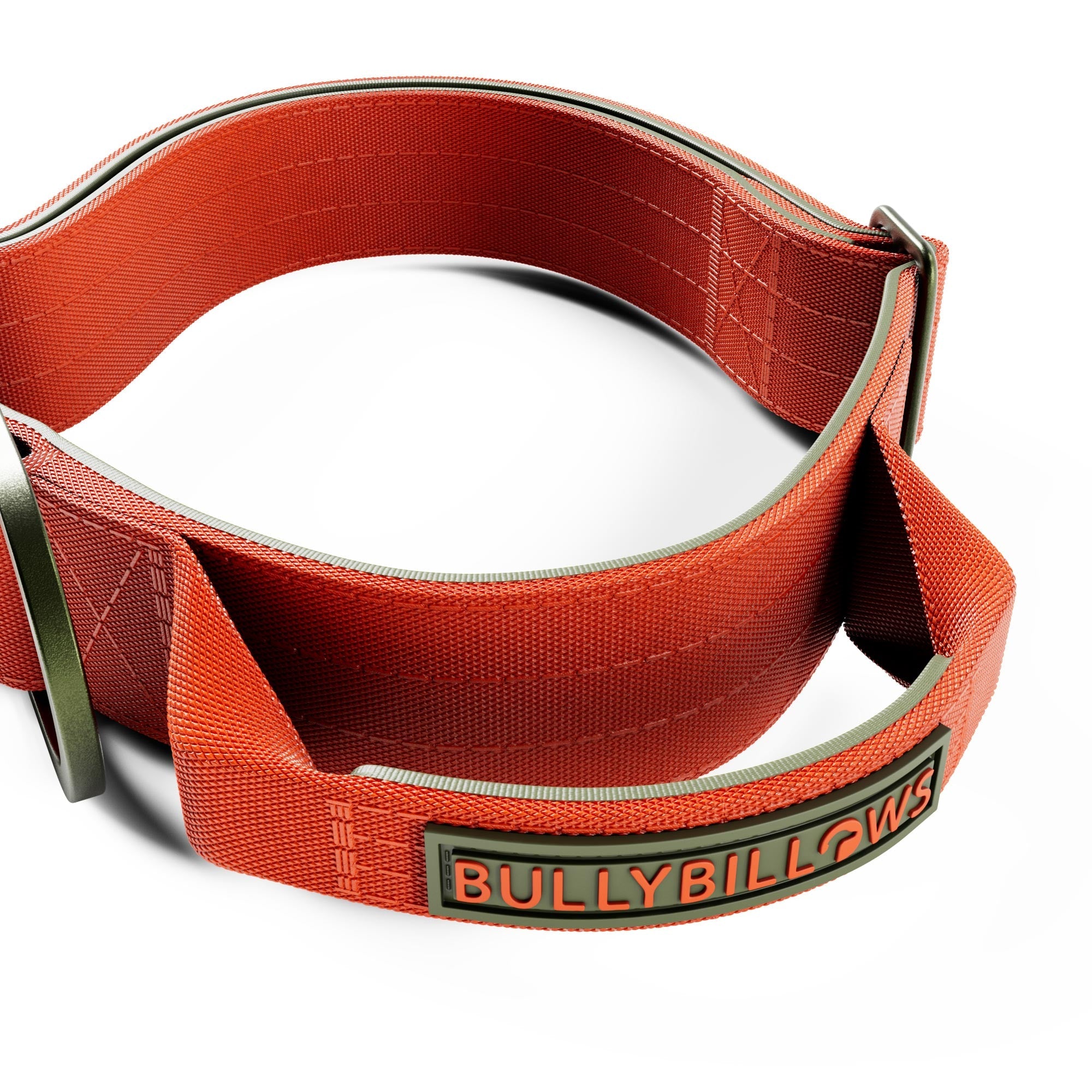 4cm LIGHTER Combat® Collar | With Handle & Secure Clip - Burnt Orange X Khaki - Image 3
