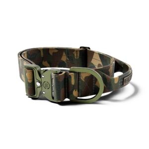 5cm Lighter Combat® Collar | With Handle & Secure Clip - Green Camouflage