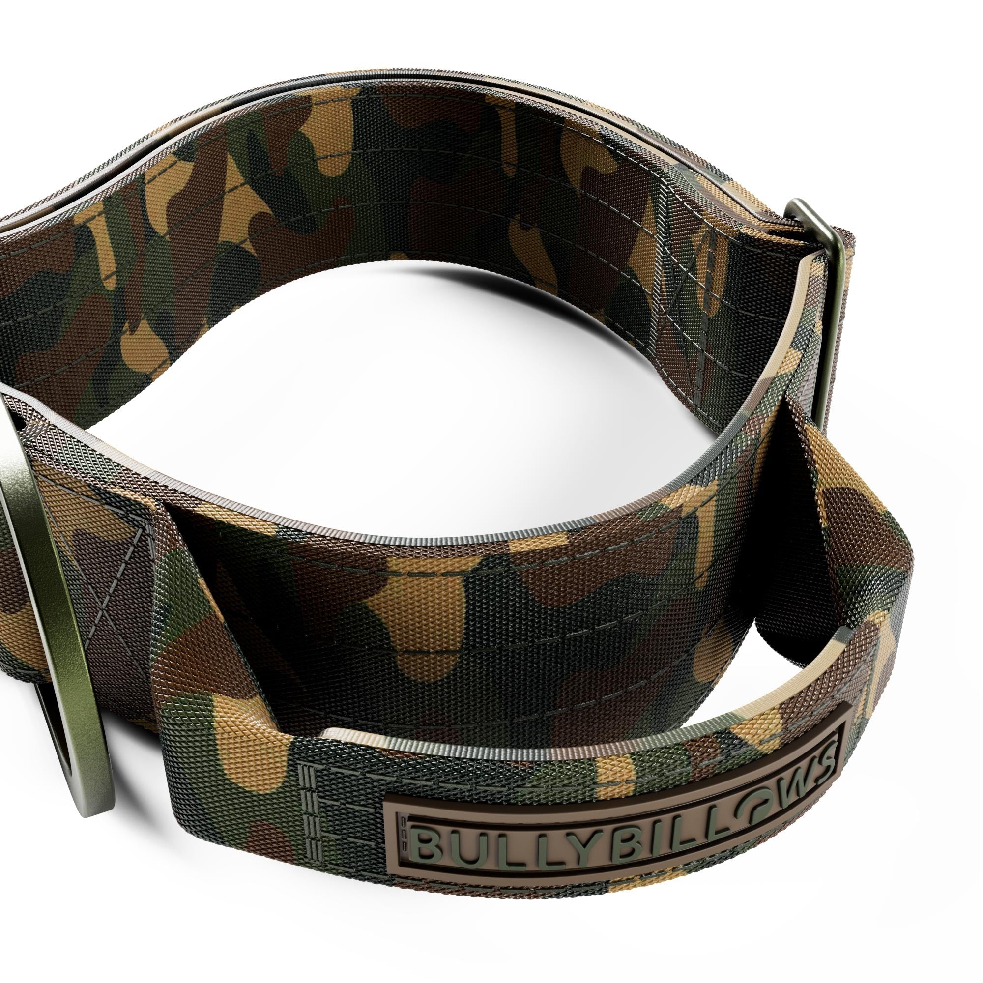 5cm Lighter Combat® Collar | With Handle & Secure Clip - Green Camouflage - Image 3
