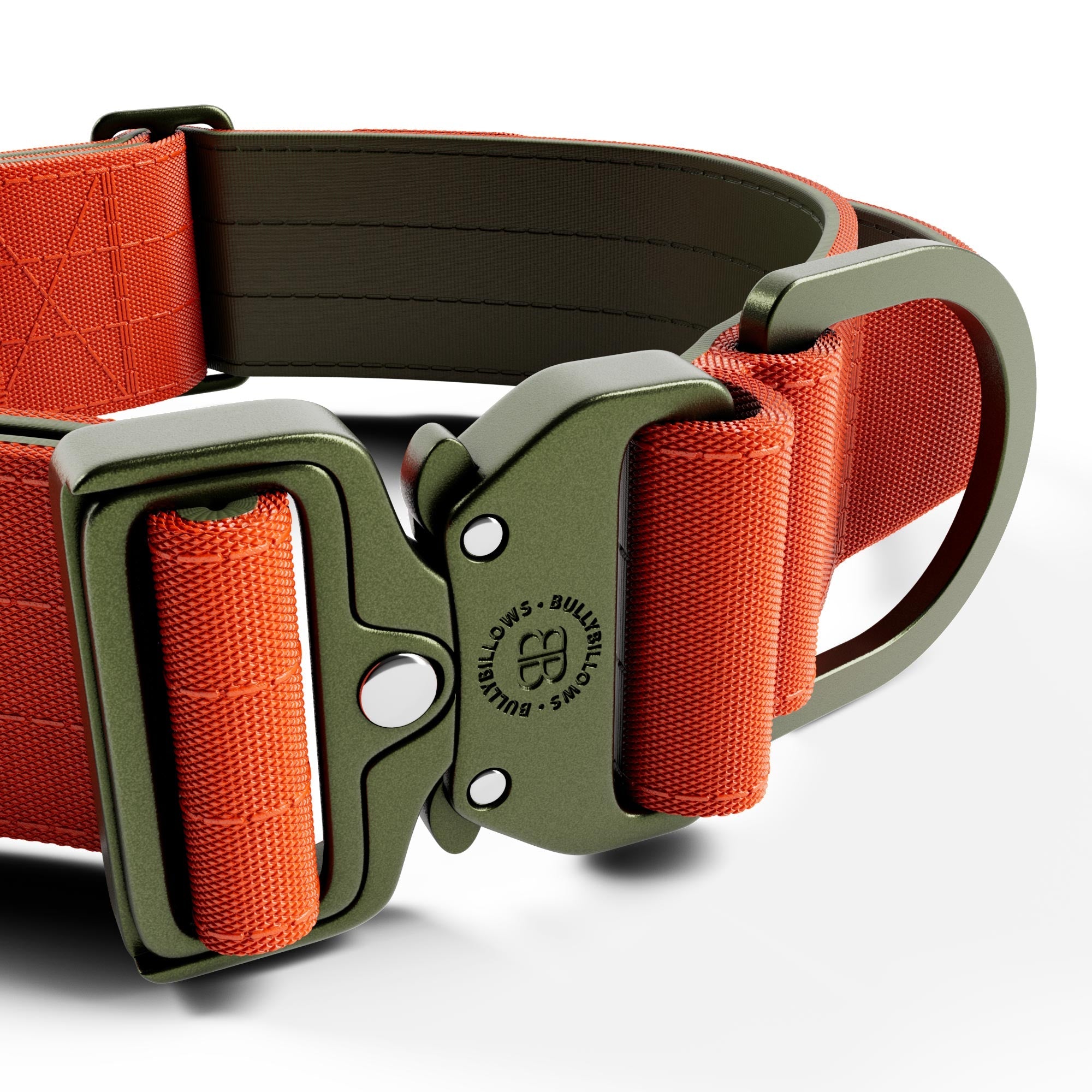 5cm Lighter Combat® Collar | With Handle Secure Clip - Burnt Orange X Khaki - Image 2
