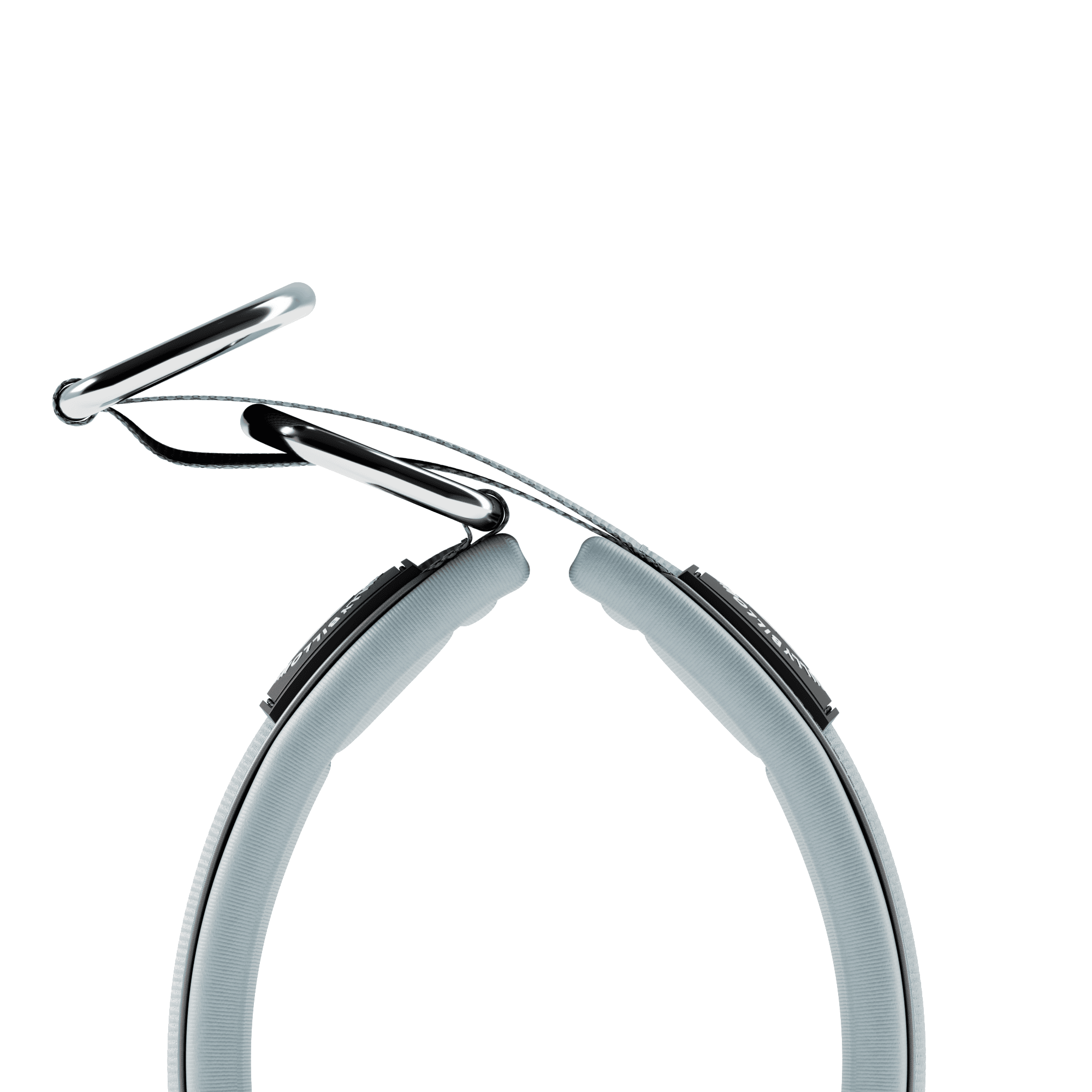 3cm Slip on Collar | Foam Padded - Metal Grey - Image 2
