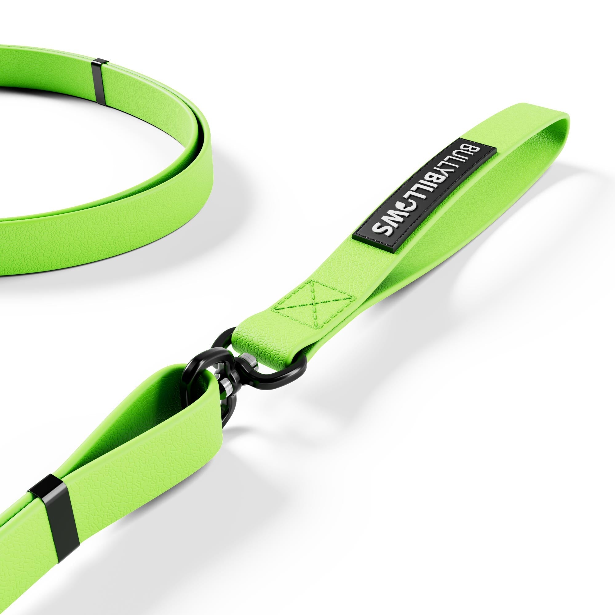 Adjustable Billowthane Lead | 2-3 metres - Neon Green - Image 3