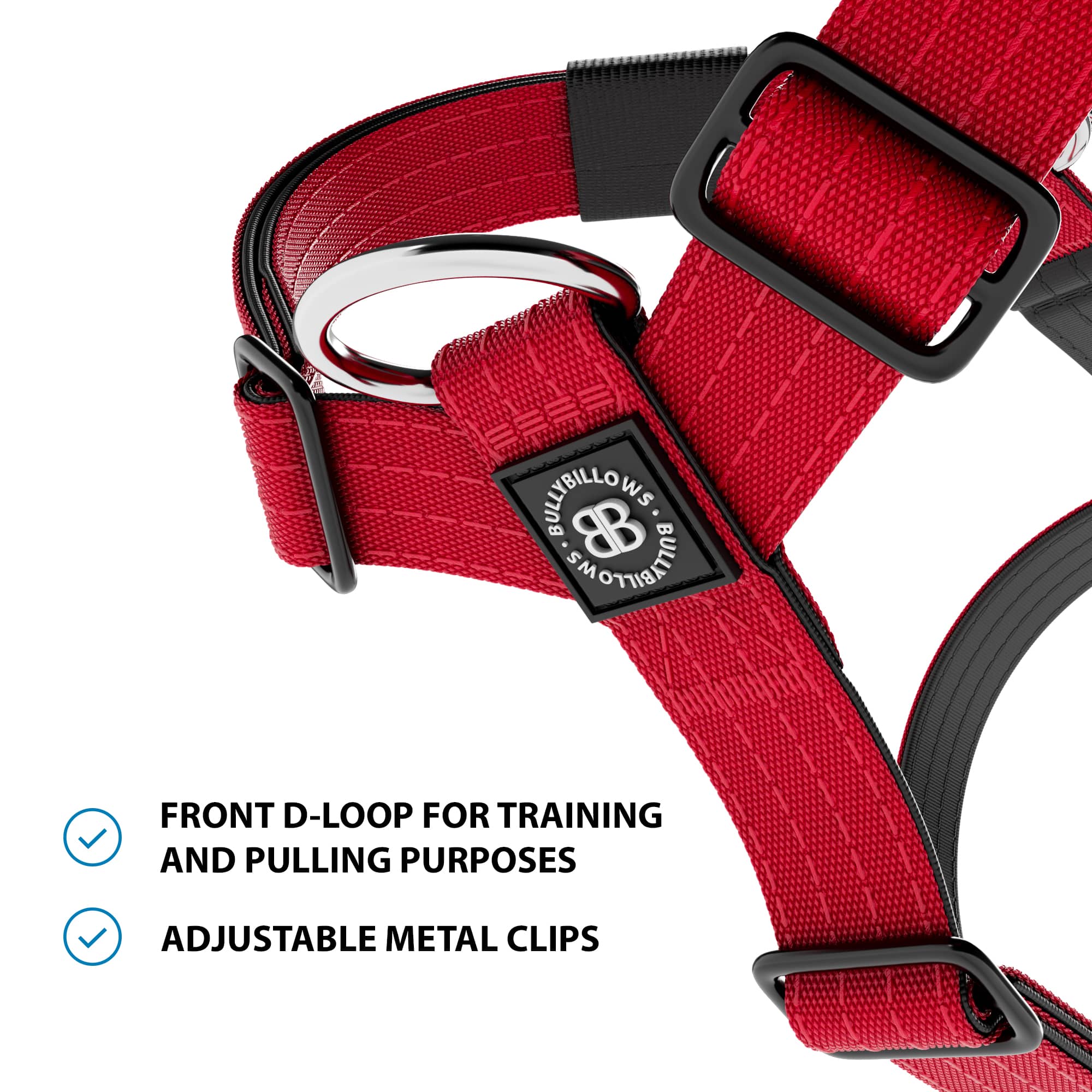 Anti-Pull TRI-Harness® | Training Dog Harness for All Breeds - Red - Image 4