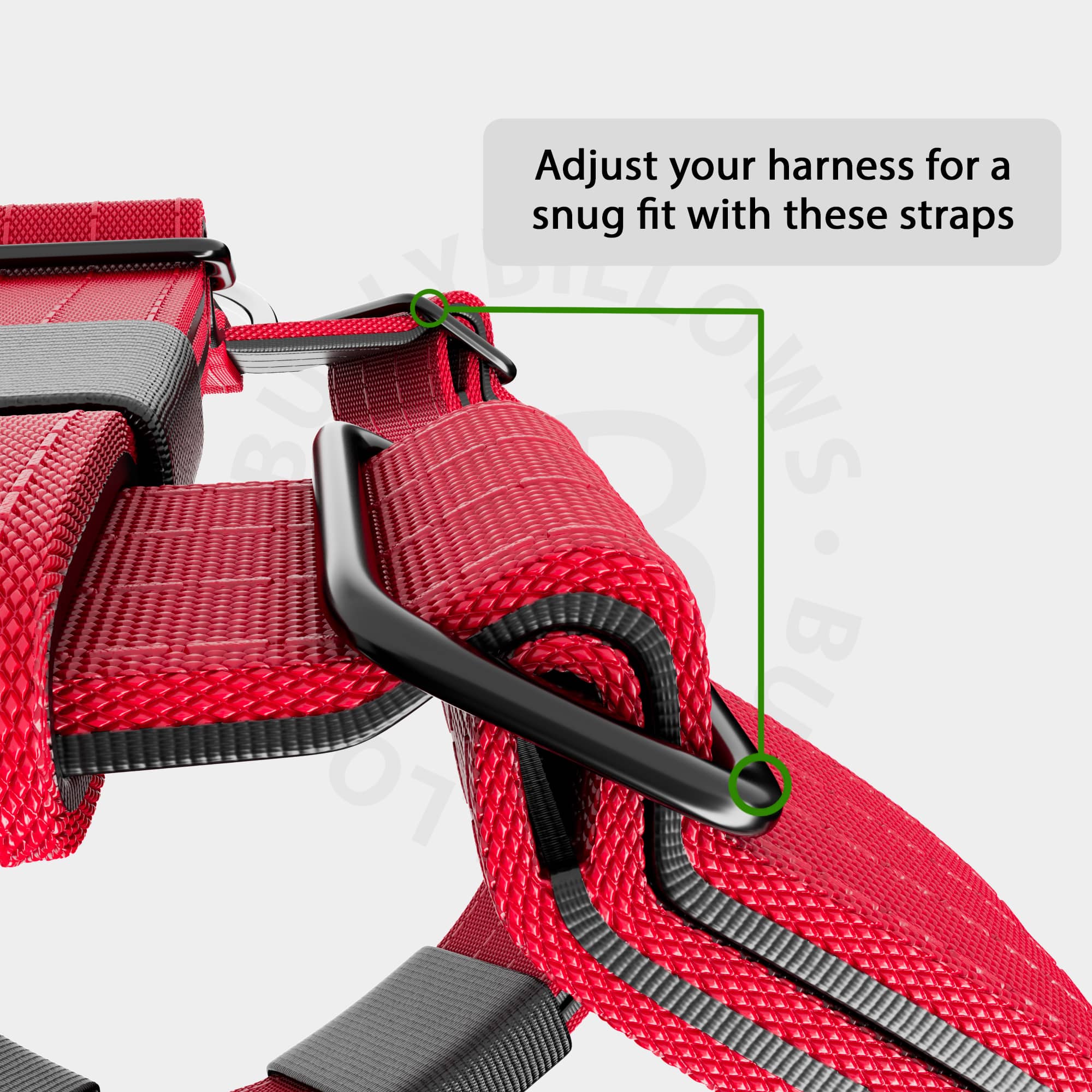 Anti-Pull TRI-Harness® | Training Dog Harness for All Breeds - Red - Image 8