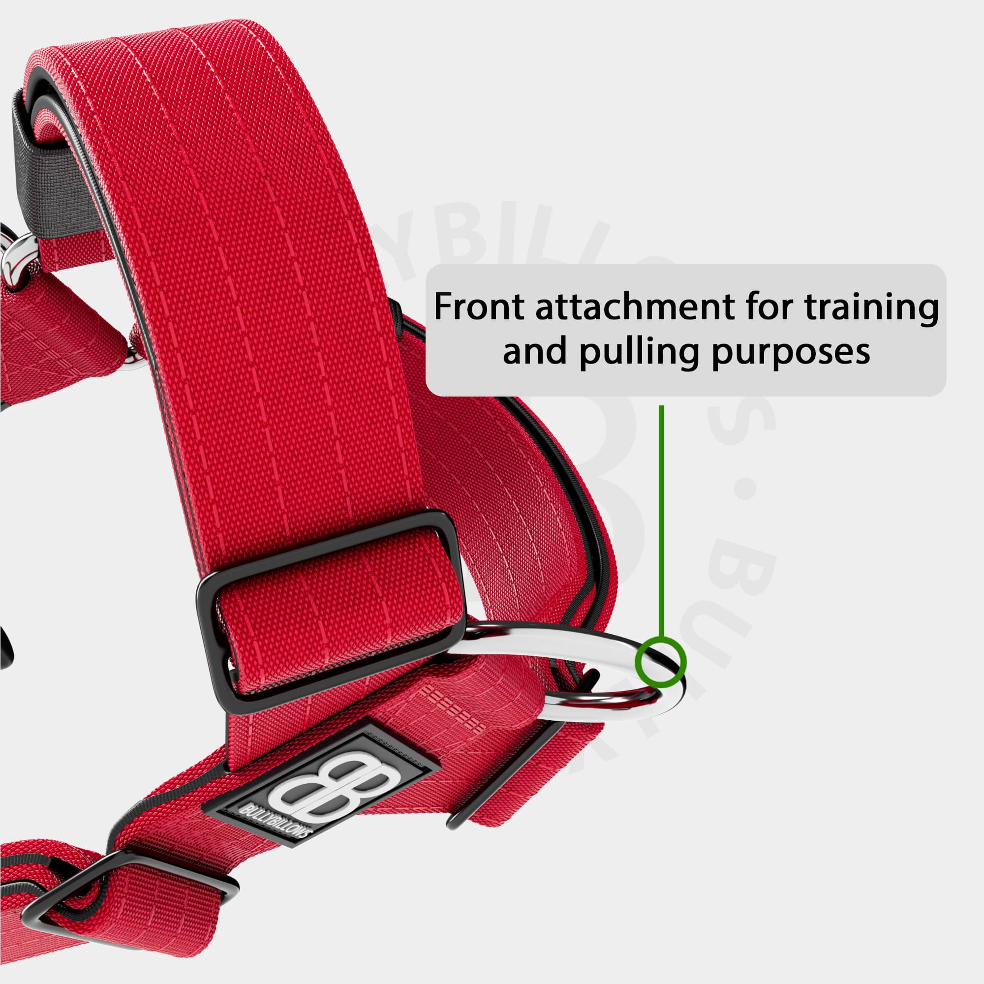 Anti-Pull TRI-Harness® | Training Dog Harness for All Breeds - Red - Image 6