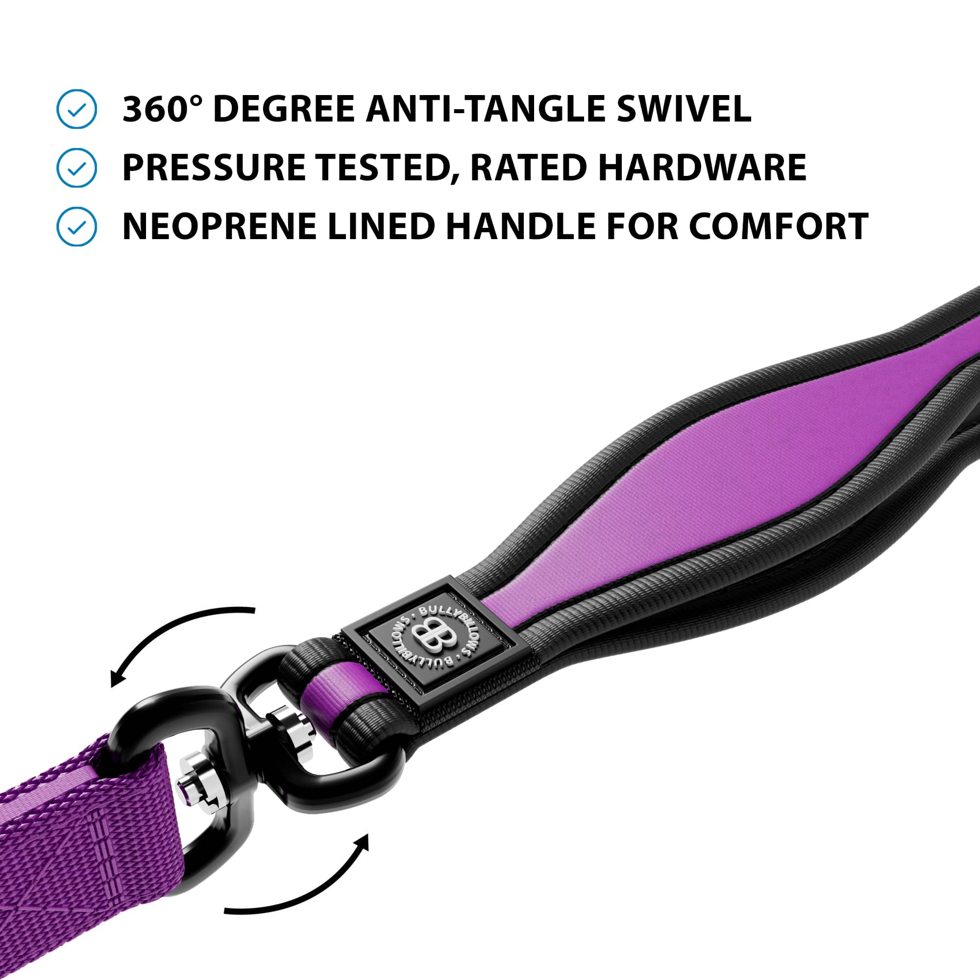 1.2m Mini Combat® Lead - Purple - Image 3