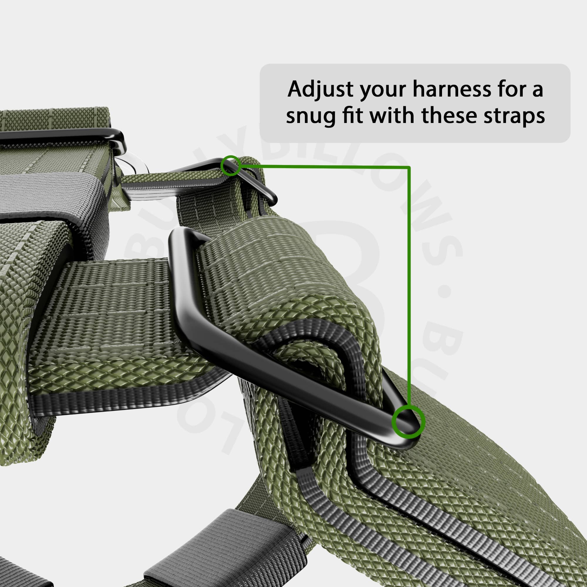 Anti-Pull TRI-Harness® | Training Dog Harness for All Breeds - Khaki - Image 7